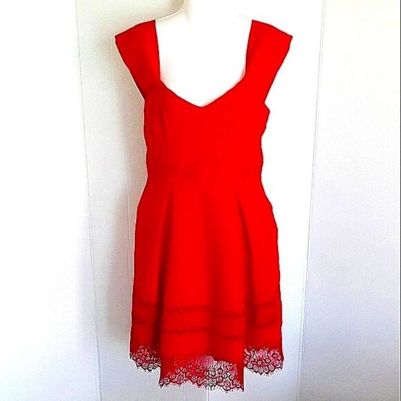 Francesca's Collections Dresses & Skirts - Womens Francesca's Red Midi Dress Size S